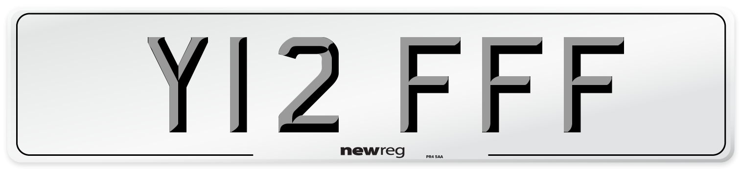 Y12 FFF Number Plate from New Reg